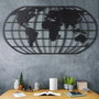 Wallity World Map Globe Led - Black